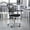 Black Mesh/White Frame, variant on Flash Furniture Mid-Back Blue Mesh Multifunction Executive Swivel Ergonomic Office Chair with Adjustable Arms and White Frame