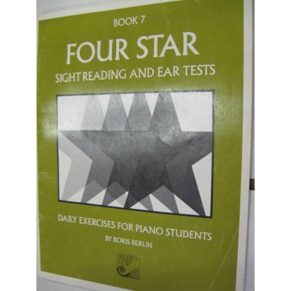 Pre-Owned Four Star Sight Reading and Ear Tests Book 7: Daily Exercises for Piano Students (Paperback) 0887972152 9780887972157