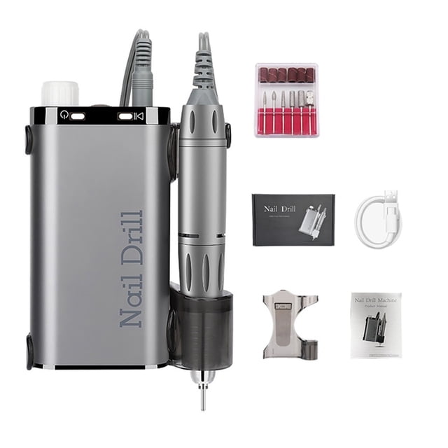 Perceuse à Ongles Électrique 35000RPM, Machine de Manucure Rechargeable pour Salon, Ponceuse à Ongles Portable Professionnelle pour Vernis, Facile à Utiliser