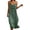 Dark Green, variant on Y-Sunset Women's Spaghetti Strap Midi Dress, V Neck Eyelet Cutout Sundress, Casual Summer Beach Dress for Women (Purple/S)