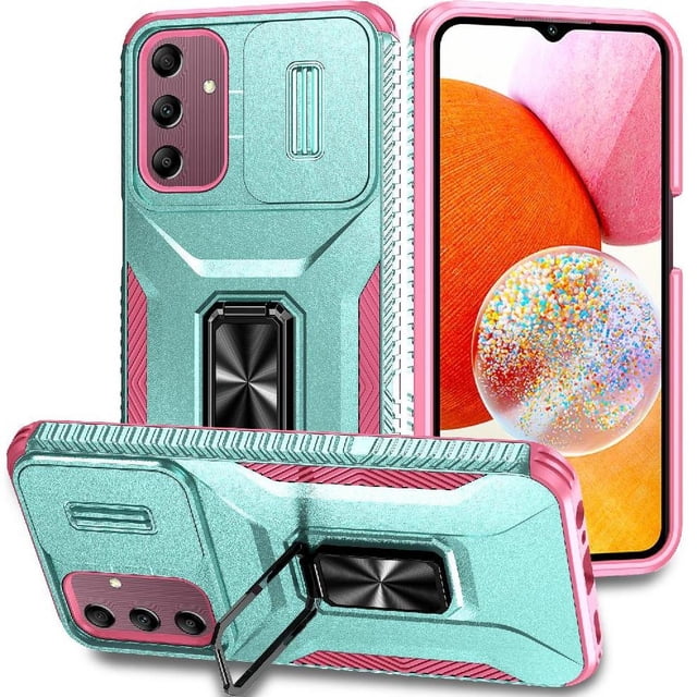 Funda para GANGXUN Samsung Galaxy A15 5G - Soporte metálico, Función magnética, Verde