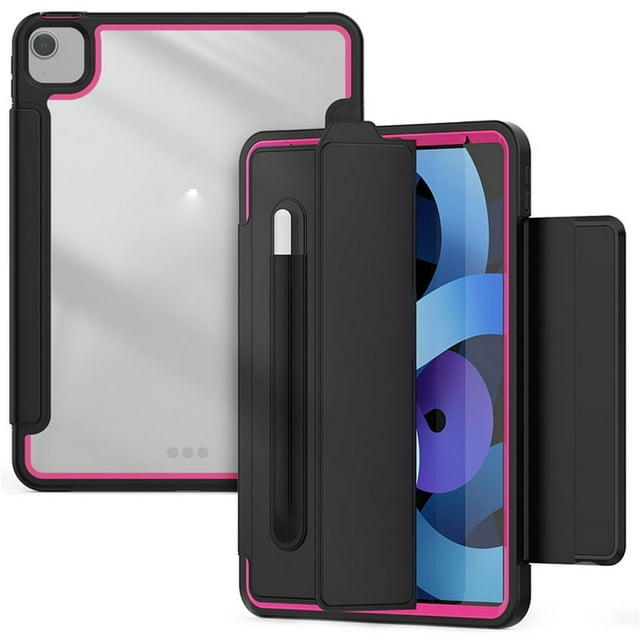 Pour IPadPro 2021 Étui de Protection Anti-Chute en TPU à Trois Volets 12,9 Pouces