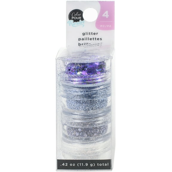 American Crafts Color Pour Resin Mix-Ins-GEODE-VIOLET, BLACK, IRIDESCENT, TURQUOI