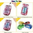 thumbnail image 6 of MINKUROW Tracks Cars Lights Up Car & Truck Play Vehicles, Multicolor, 10.7 oz, 4 Count, 6 of 7