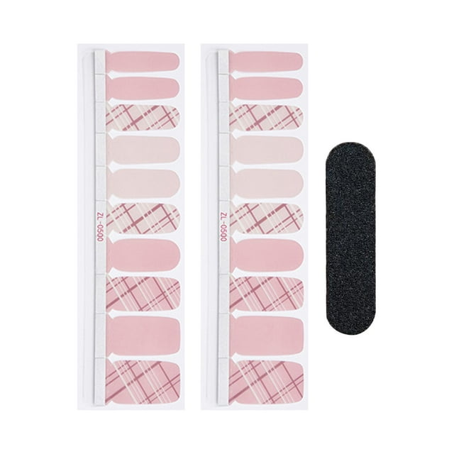 Tiras de Uñas de Gel Semicuradas Fernando Decoración de Uñas con 20 Pegatinas