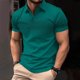 thumbnail image 4 of Camisas de Manga Larga para Hombres Suéter Cremallera Impresión Solapa Cuello, Blusa Casual para el Invierno, 4 of 6