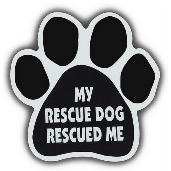 Dog Paw Shaped Magnets: My Rescue Dog Rescued Me | Cars, Trucks, Refrigerators
