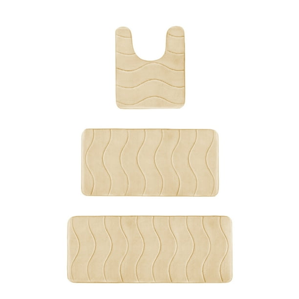 Alfombra de poliéster antideslizante y absorbente para entrada de baño, de secado rápido. Alfombra para interiores, ideal para cocina, dormitorio y lavadero.