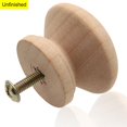 thumbnail image 4 of Perillas de madera para gabinete Cangder, 20 piezas, 3,3 cm de diámetro, tipo hongo, 4 of 8
