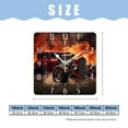 thumbnail image 2 of 16 Inch Wall Clock Battery Operated Square Clock Decorative for Office, Kitchen, Outdoor, Living Room，3D Car Vintage Illustration, 2 of 4