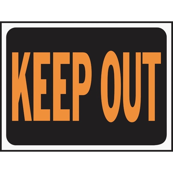 Hy-Ko Products 3010 Keep Out Out Sign, Per Pack-2488006, 10 Pack
