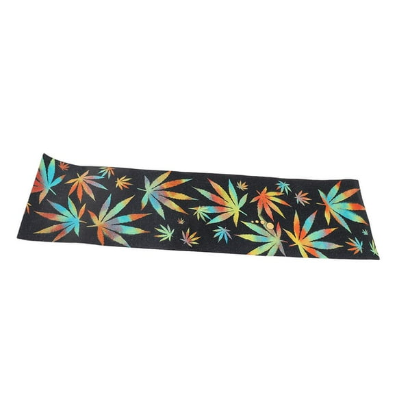 LOVIVER Skateboard Deck Sandpaper Grip Tape Griptape Sheet 84 x 23cm Maple leaf