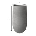 thumbnail image 3 of LeisureMod Topiary Mid-Century Modern Planter Pot: Fiberstone and MgO Clay Cylinder Planter Pot with Drainage Holes for Indoor and Outdoor in Dark Grey (31" Height), 3 of 7