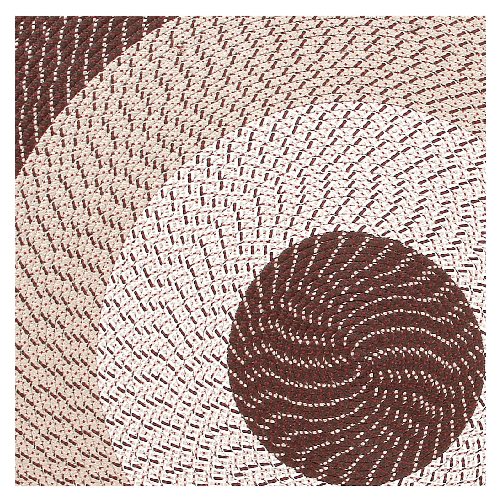 Better Trends 20" x 30" Oval Braided Rug 100% Polypropylene Durable and Stain Resistant Reversible Indoor Area Utility Rug, Country Stripe Collection - Brown Stripe