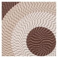 thumbnail image 4 of Better Trends 5.3' x 8.3' Oval Braided Rug 100% Polypropylene Durable and Stain Resistant Reversible Indoor Area Utility Rug, Country Stripe Collection - Brown Stripe, 4 of 5