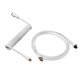 thumbnail image 1 of Likrtyny Conector Aviación Tejido Tipo C A USB Teclado Cable (Blanco), 1 of 8