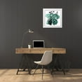 thumbnail image 3 of Vess, June Erica 20x20 White Modern Wood Framed Museum Art Print Titled - Tropical Sumi-e IX, 3 of 4