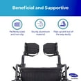 thumbnail image 4 of Invacare Wheelchair Legrest Hemi Footrests with Heel Loops, Flip-Up Aluminum Footplate & More, 4 of 8