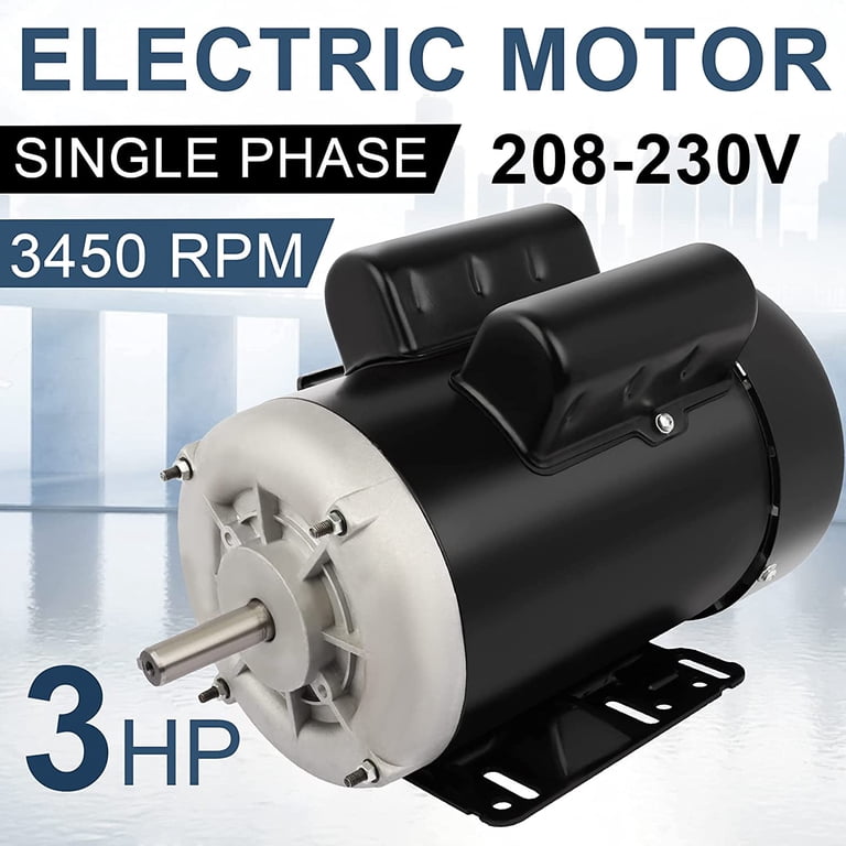2 HP Electric Otor Far Duty Single Phase Otor 3450RP 56 Frae 5/8