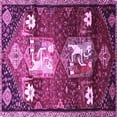 thumbnail image 1 of Ahgly Company Indoor Square Animal Purple Traditional Area Rugs, 8' Square, 1 of 4