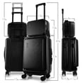 thumbnail image 2 of Equipaje TRAVELARIM Carry On de 22 pulgadas con ruedas expandibles negras, 2 of 9