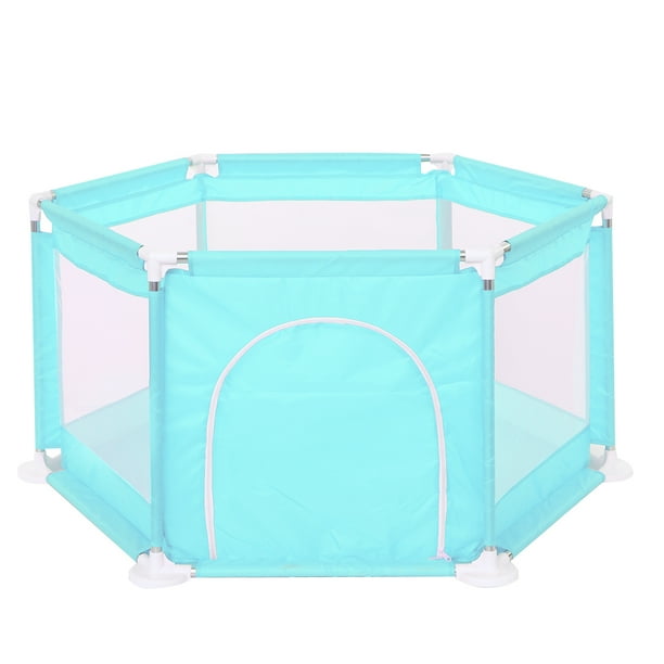Playpen For Baby Deluxe Kids 6 Panel Portable Play Yard Indoor And Outdoor Playpen Fence With Round Zipper Door And Breathable Mesh Walmart Com Walmart Com