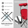 thumbnail image 3 of SEEKOL Camping Chair, Folding Outdoor Lawn Chair with Canopy, Carry Bag & Cup Holder, Portable Heavy Duty Camp Chair for Outside Travel, Picnic, Beach Soccer Chairs, 3 of 6