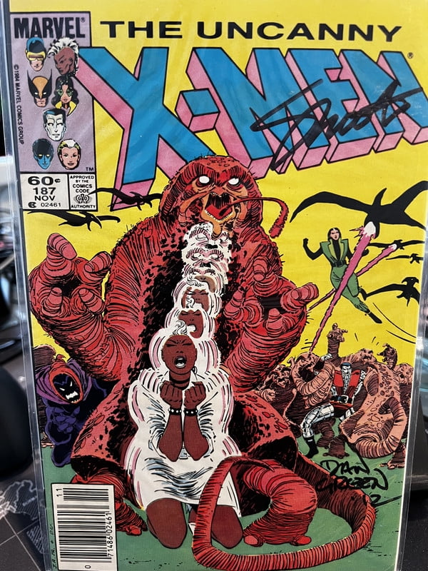 Uncanny X-Men #187 Signed Jim Shooter and Dan Green
