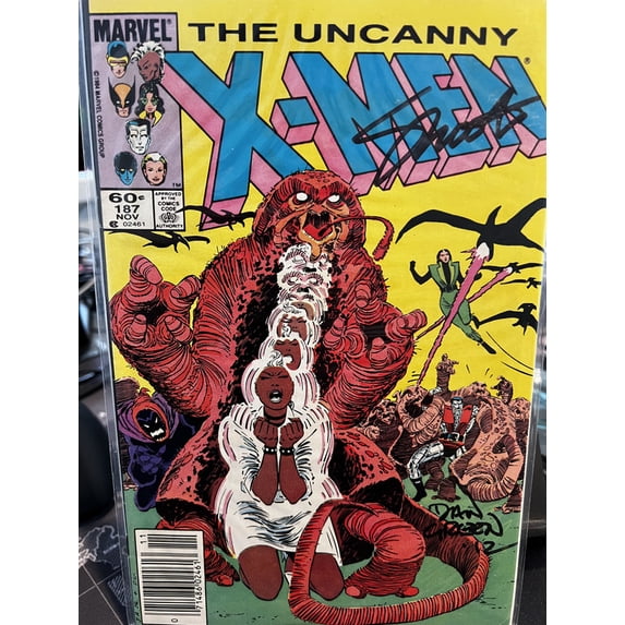 Uncanny X-Men #187 Signed Jim Shooter and Dan Green