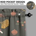 thumbnail image 5 of Mushroom (41) Kitchen Curtain Valance 3 Piece Home Curtains and Valance Set Curtain Sink Window Decor Window Treatment Tier 27.5x36 Length, 5 of 6