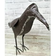 thumbnail image 6 of Rustic Primitive 22" x 13.25" Large Metal Crow Raven Statue Home Farm Garden Lodge, 6 of 6