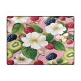 thumbnail image 5 of Yayeee Area Rugs for Living Room 5.2'x4' Non Slip Washable Bedroom Floor Carpet, Pink Raspberries, 5 of 5