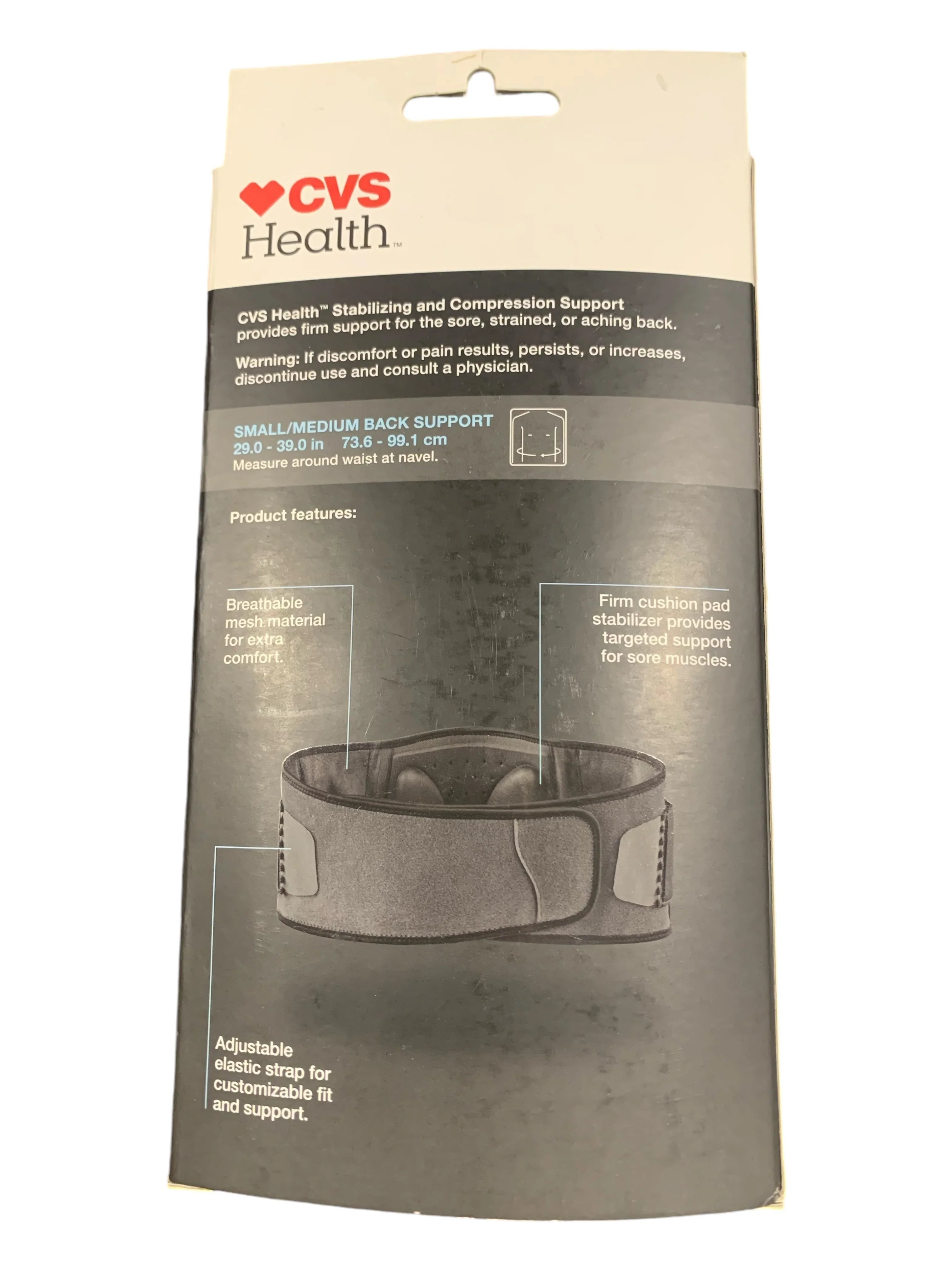 CVS Health Firm Support Back Deluxe Stabilizing Support &ndash