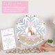 thumbnail image 4 of Libro de visitas para baby shower con forma de copo de nieve con marco de 30 cm, 4 of 7
