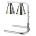 thumbnail image 2 of Food Heat Lamp Stainless Steel Food Warmer Lamp with 2 Bulbs for Food Heating Lamp Free Standing 250w Commercial Food Service Heat Lamp Adjustable Height Fresh Food Lamp (110v), 2 of 9