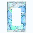 thumbnail image 2 of Metal Light Switch Wall Plate Outlet Cover (2 Teddy Bears Blue Teal With Love Heart Balloon Flower - Single Rocker), 2 of 2