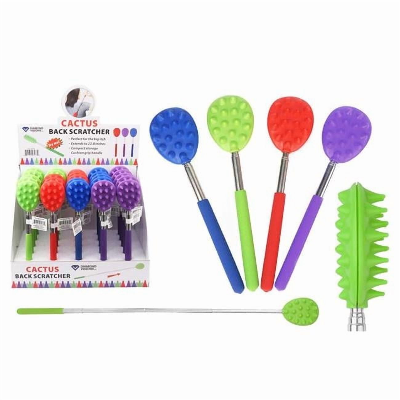 Diamond Visions 6027585 22.8 in. Cactus Back Plastic & Metal Scratcher  Multi Color - Pack of 25