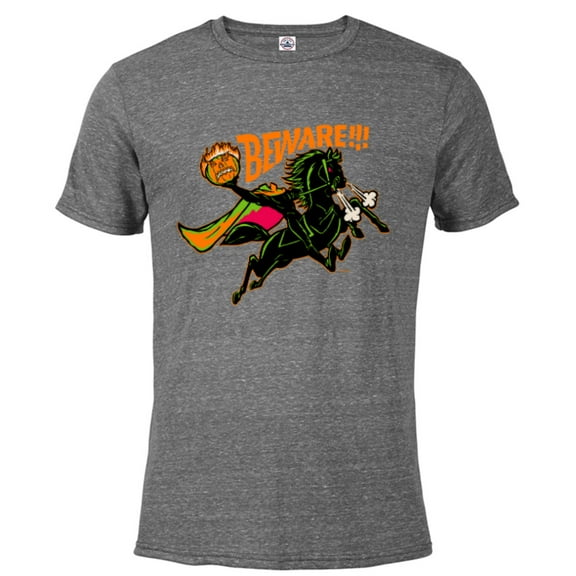 Disney 100 The Headless Horseman Halloween Beware!!! D100 - Short Sleeve Blended T-Shirt for Adults - Customized-Graphite Snow Heather