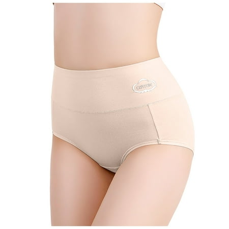 GHSOHS Womens Underwear Thongs Women s Underwear Bikini No Show Underwear Cotton High Waisted Briefs Postpartum Abdominal High Waisted Underwear Cotton Crotch Seamless Underpants Panty Womens Th 3XL