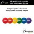 thumbnail image 6 of Champion Sports 3.5 Inch Rhino Skin High Bounce Super 90 Dodgeball Set, 6 of 6