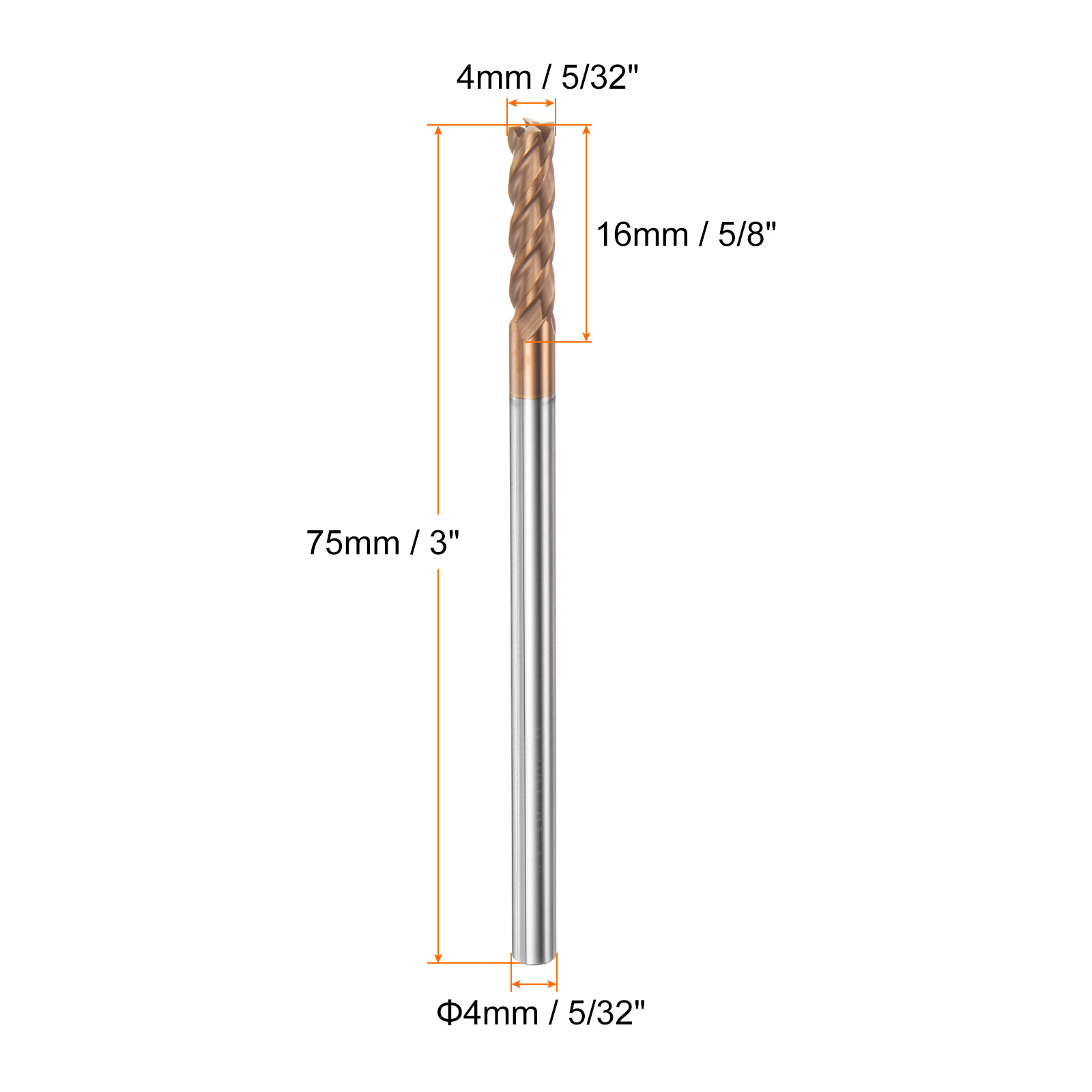 Uxcell T-Slot End Mill - 6 Flute 16mm Cutting Diameter For Steel/Aluminum (HSSAL, 6mm Depth)