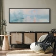 thumbnail image 4 of Large Framed Canvas Print Monet-Inspired Misty Harbor Sunrise ImpressionistWall Art Decorative Ready to Hang Painting for Living room Bedroom 60x20 inches Black Frame, 4 of 9