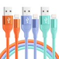 thumbnail image 1 of Cargador Para Iphone, Paquete De 3, Cable Lightning Certificado Apple Mfi De 10 Pies, Cable De Carga Rápida Para Iphone, Compatible Con Iphone 14, 13, 12, 11 Pro Max Xr Xs X 8 7 Plus Se, Ipad Y Más, M, 1 of 5