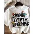 thumbnail image 3 of Young Boy Casual Minimal Letter Graphic Round Neck Short Sleeve T-Shirt, Cotton Blend, Suitable For Summer, 3 of 5