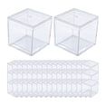 thumbnail image 1 of 50 Uds. Soporte de exhibición acrílico a prueba de polvo Mini caja de dulces 3,3x3,3x3,3 cm escaparate al por menor organizador a prueba de polvo para, 1 of 8