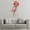 Burgundy, variant on VWAQ Hand Holding Rose Artwork Wall Decal - Tattoo Vinyl Wall Art Sticker Home Decoration (22"H X 13"W, White)