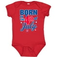 thumbnail image 3 of Inktastic Born on the 4th of July Boys or Girls Baby Bodysuit, 3 of 5