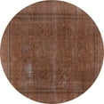 thumbnail image 1 of Ahgly Company Indoor Round Oriental Light Blue Industrial Area Rugs, 4' Round, 1 of 4