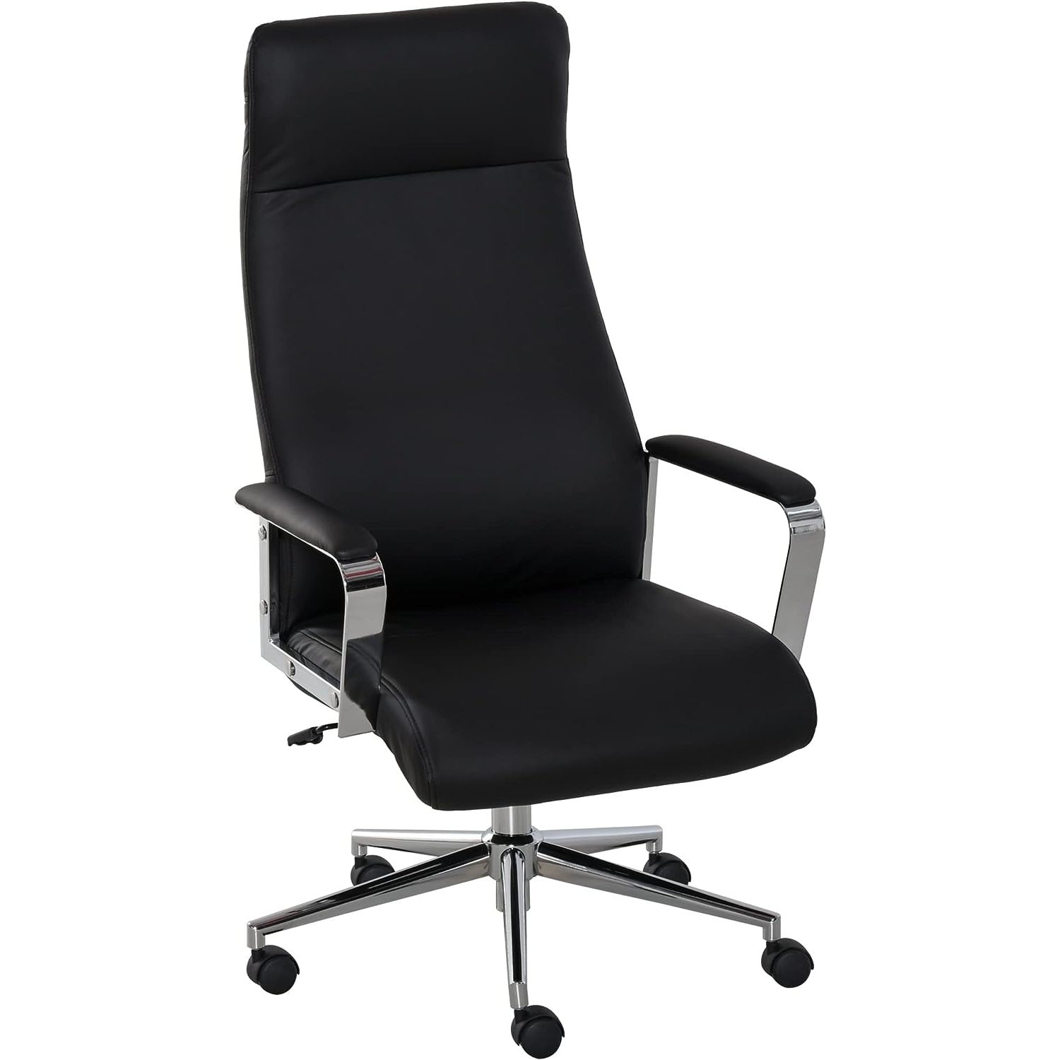 HYYYYH High Back Executive Office Chair Faux Leather Swivel Computer