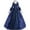Navy, variant on Bigersell Summer Midi Dresses for Women Nightt Summer Female U-Neck 3/4 Sleeve Maxi Ball Gown Dress Style D-134 Ladies Sundresses Plus Size Summer Dresses , Black M